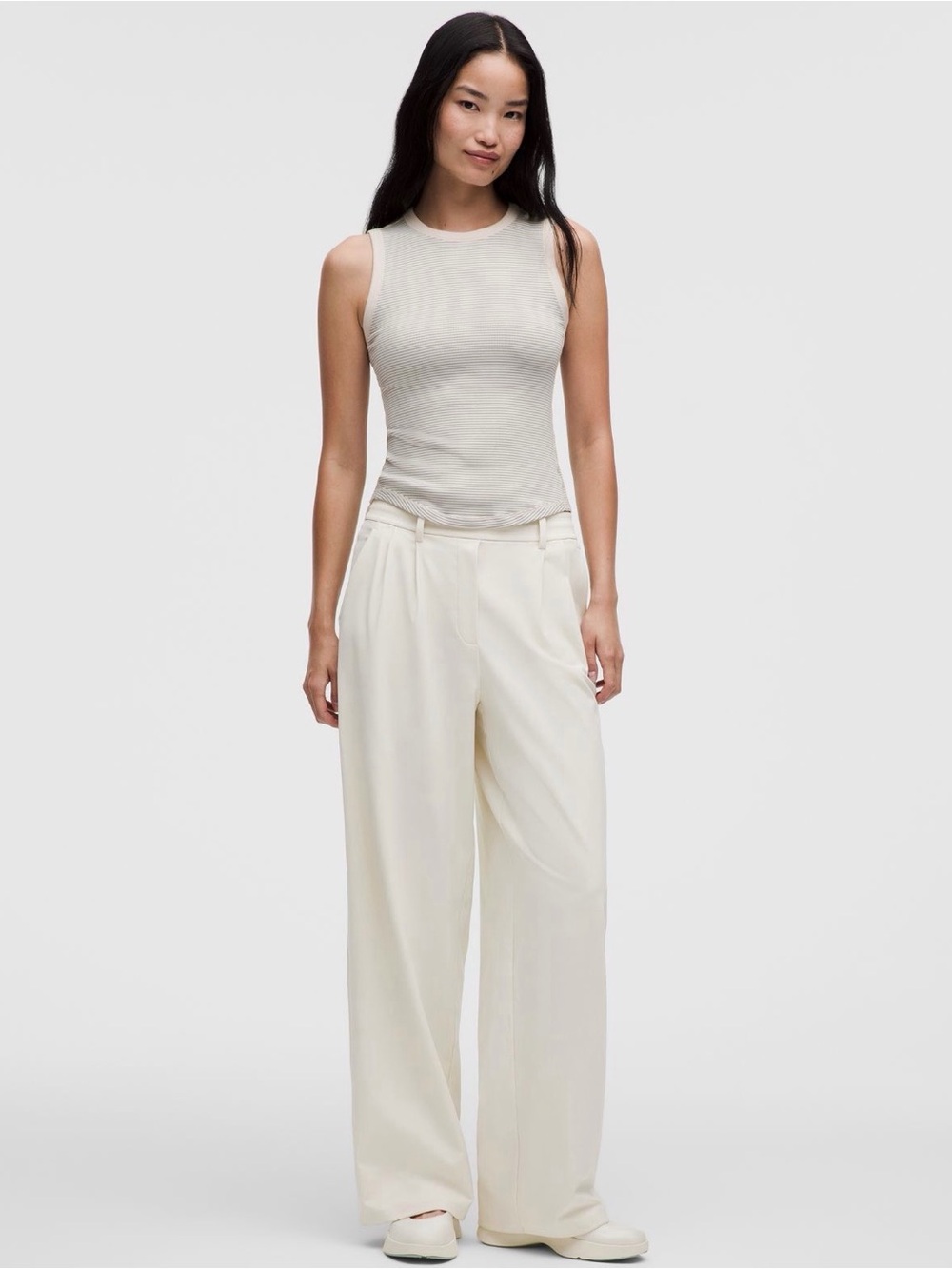 Lululemon TALL Daydrift High Rise Wide Leg Trouser Medium 35 inch inseam - IVORY